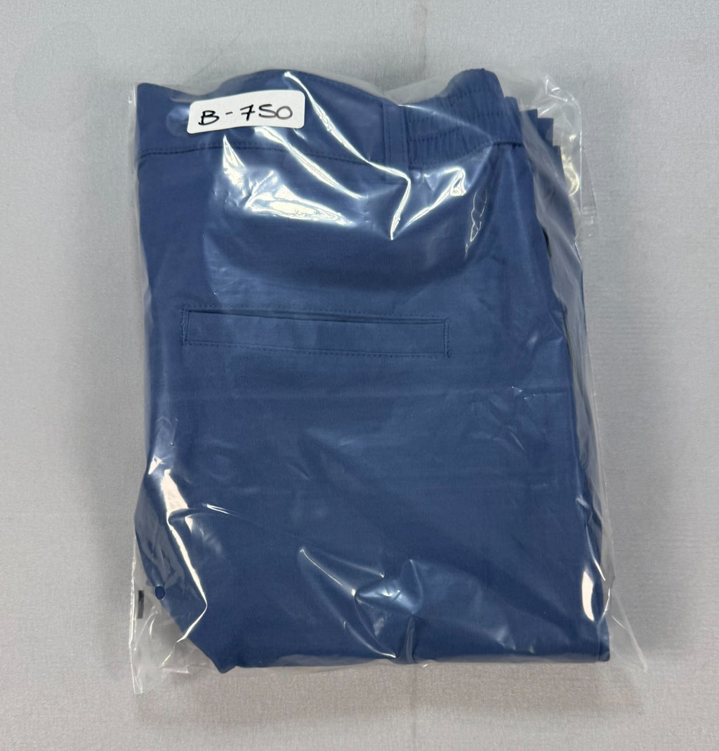 NWT Hiverlay Straight Leg Golf Pants Women Small Blue Lightweight Stretch Casual