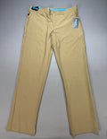 NWT Birdie Bound Golf Pants Men's 36X30 Beige Flat Front Lightweight Performance