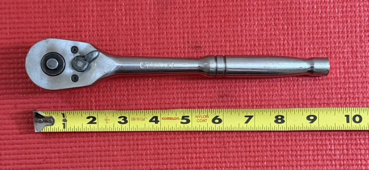 Stanley 1/2" Drive Quick Release Socket Ratchet 9.5" Long Model 91-930 Used
