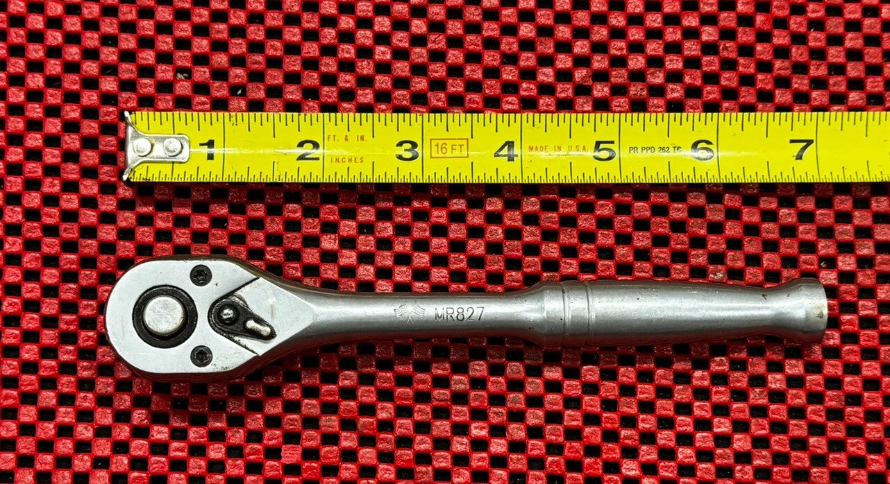 MR827 Double Flag Logo Quick Release Ratchet 3/8”Drive Extremely Rare!!