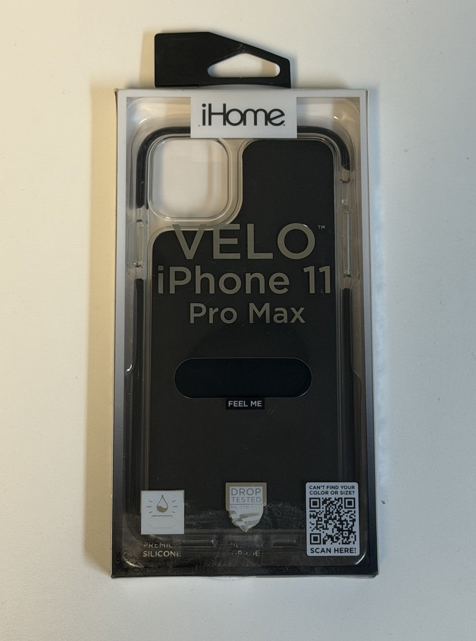 iHome Velo Phone Case For iPhone 11 Pro Max Magsafe Black + Clear Silicone | NEW