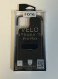 iHome Velo Phone Case For iPhone 11 Pro Max Magsafe Black + Clear Silicone | NEW