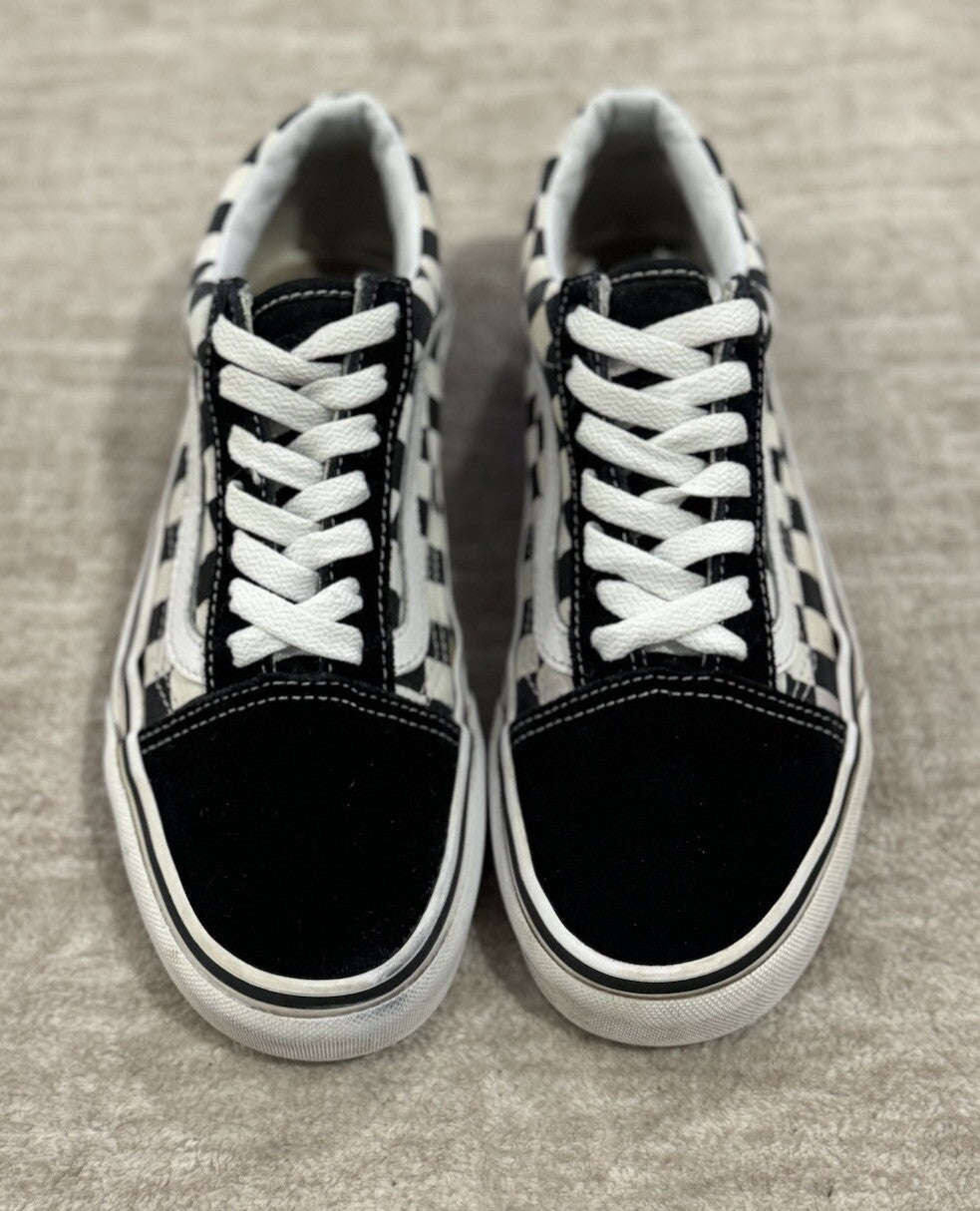 Vans Old Skool Black/white Checkerboard Lace-Up Men's size 5.0 & Women size 6.5