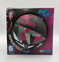 New Angel Reese Artistic Rubber Basketball 28.5" Pink Black Outdoor - Size 6