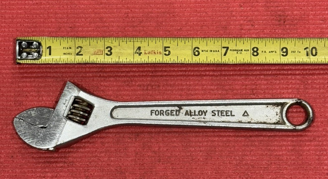 Vintage Bonney 91-10, 10" Adjustable Wrench Crescent Wrench Made In USA