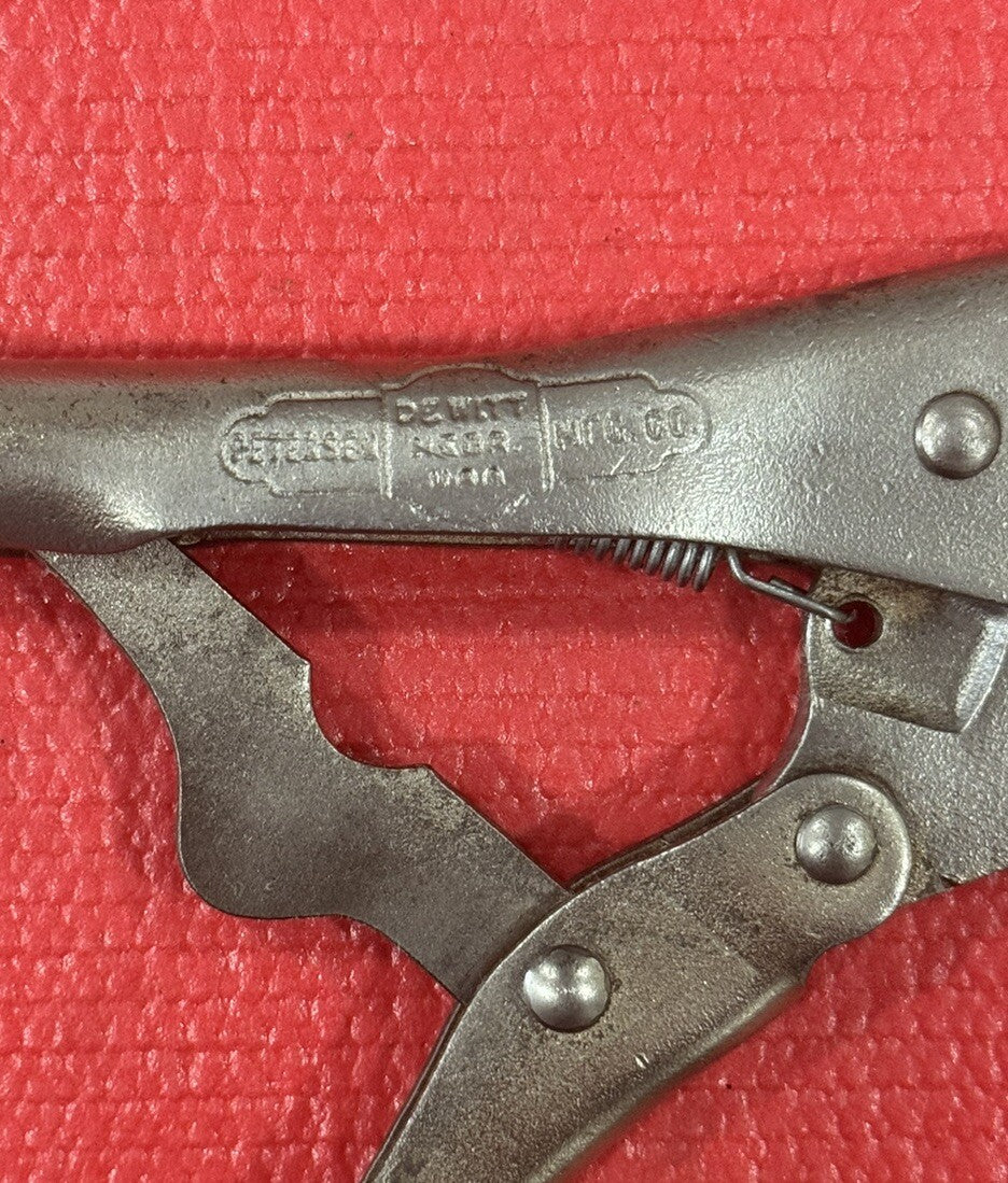 Vintage Vise-Grip 7R Petersen Dewitt 7" Locking Pliers Made in USA