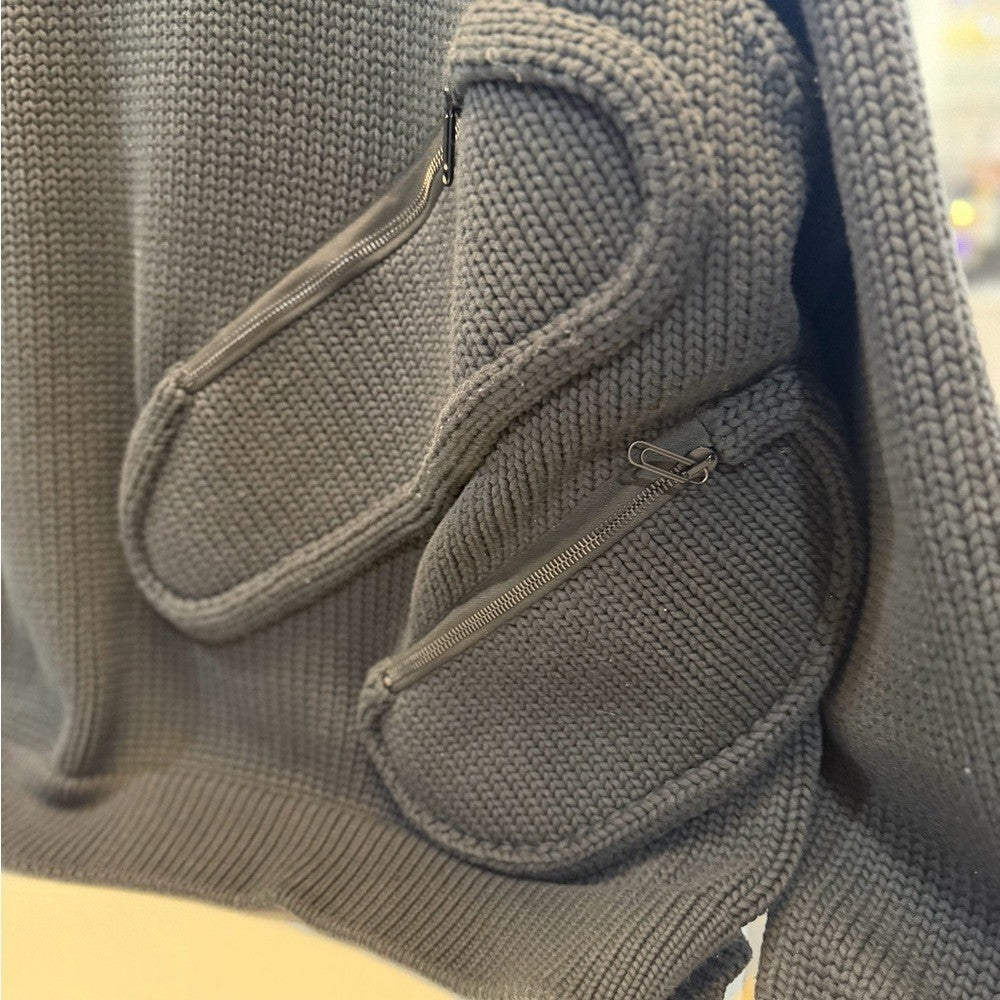 Off-White Black Crewneck Sweater
