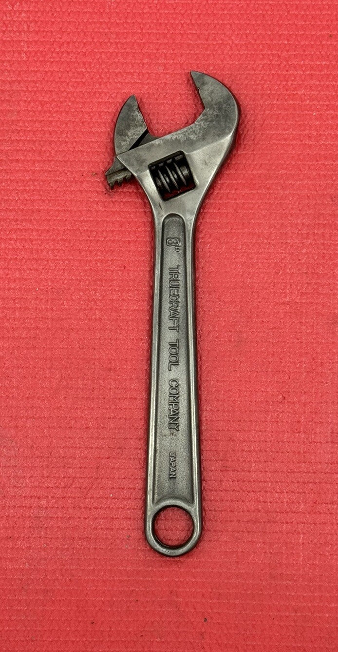 Vintage Truecraft Tool Co 8" Adjustable Wrench 0-20 Crescent Wrench Japan