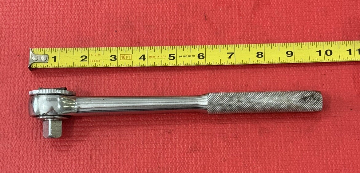 Vintage Great Neck RA12, 1/2" Drive Thumbwheel Ratchet 9.5" Long