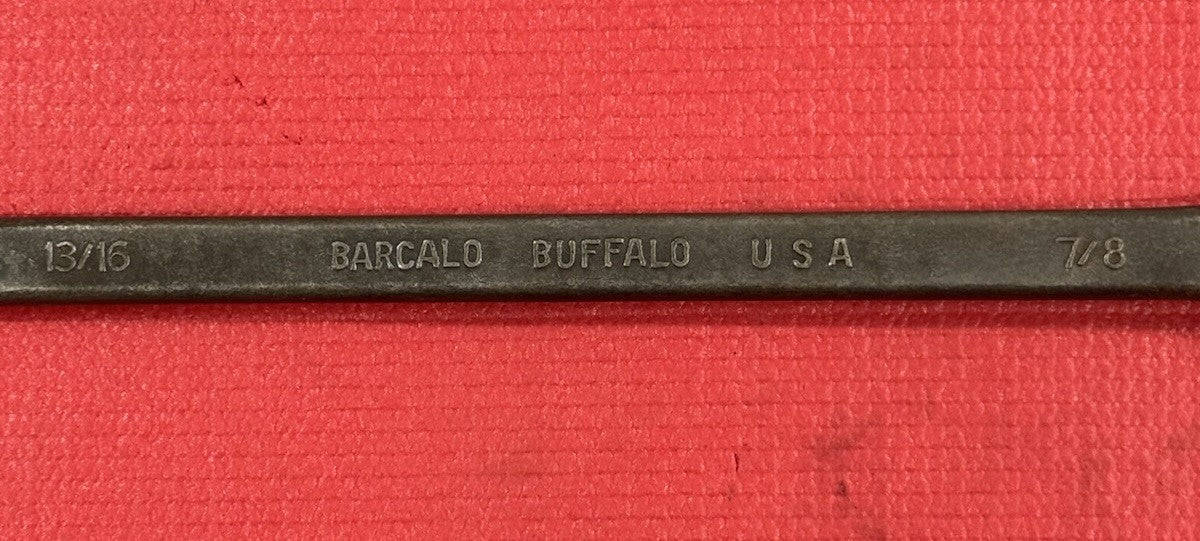 Vintage Barcalo Buffalo 13/16" X  7/8"  12 Point Double Box Wrench Made In USA