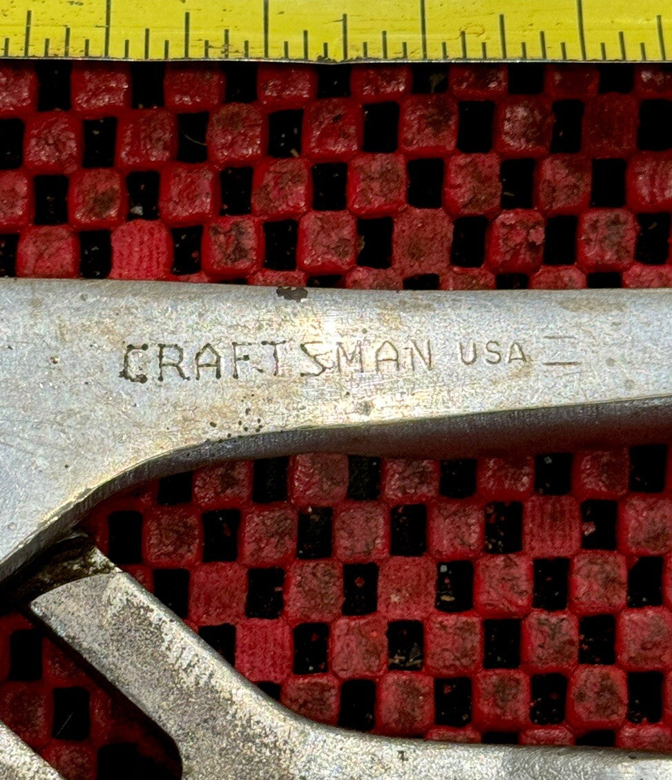 Vintage Craftsman USA 9 1/2" Tongue Groove Slip Joint Adjustable Pliers P Series