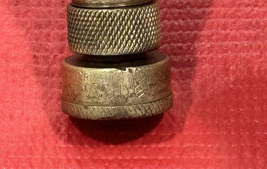Vintage SHERMAN GOLD LABEL Brass Water Garden Hose Nozzle USA 4”