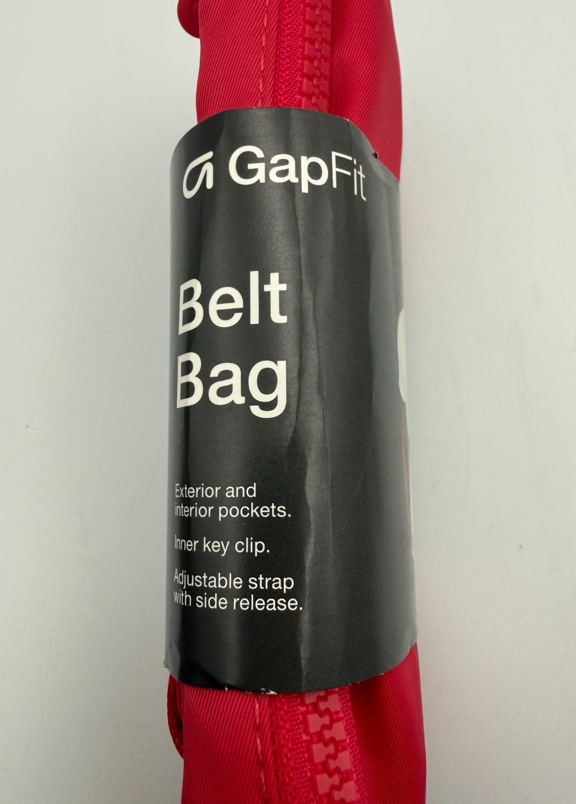 NEW Gap Fit Belt Bag Adult Unisex Red Lightweight Adjustable Strap - One Size