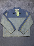 NWT Levi's X Tears Denim Track Jacket Men Large Blue Full-Zip Collared Pockets