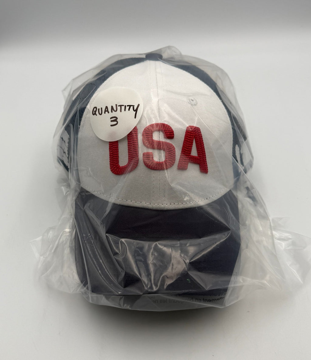 Outerstuff FIFA World Cup 2026 USA Trucker Hat Men White Blue Mesh Snapback Cap