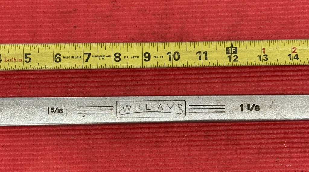 Williams SUPERRENCH 1-5/16" x 1-1/8" 8037A Offset Box Wrench Made In USA