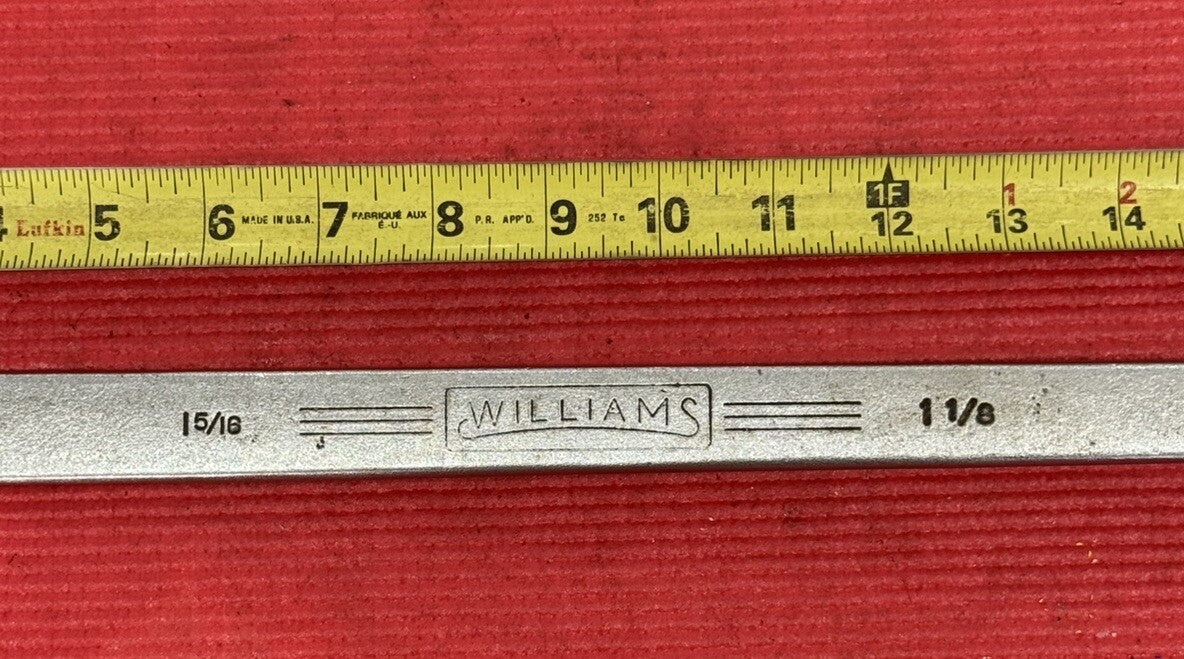 Williams SUPERRENCH 1-5/16" x 1-1/8" 8037A Offset Box Wrench Made In USA