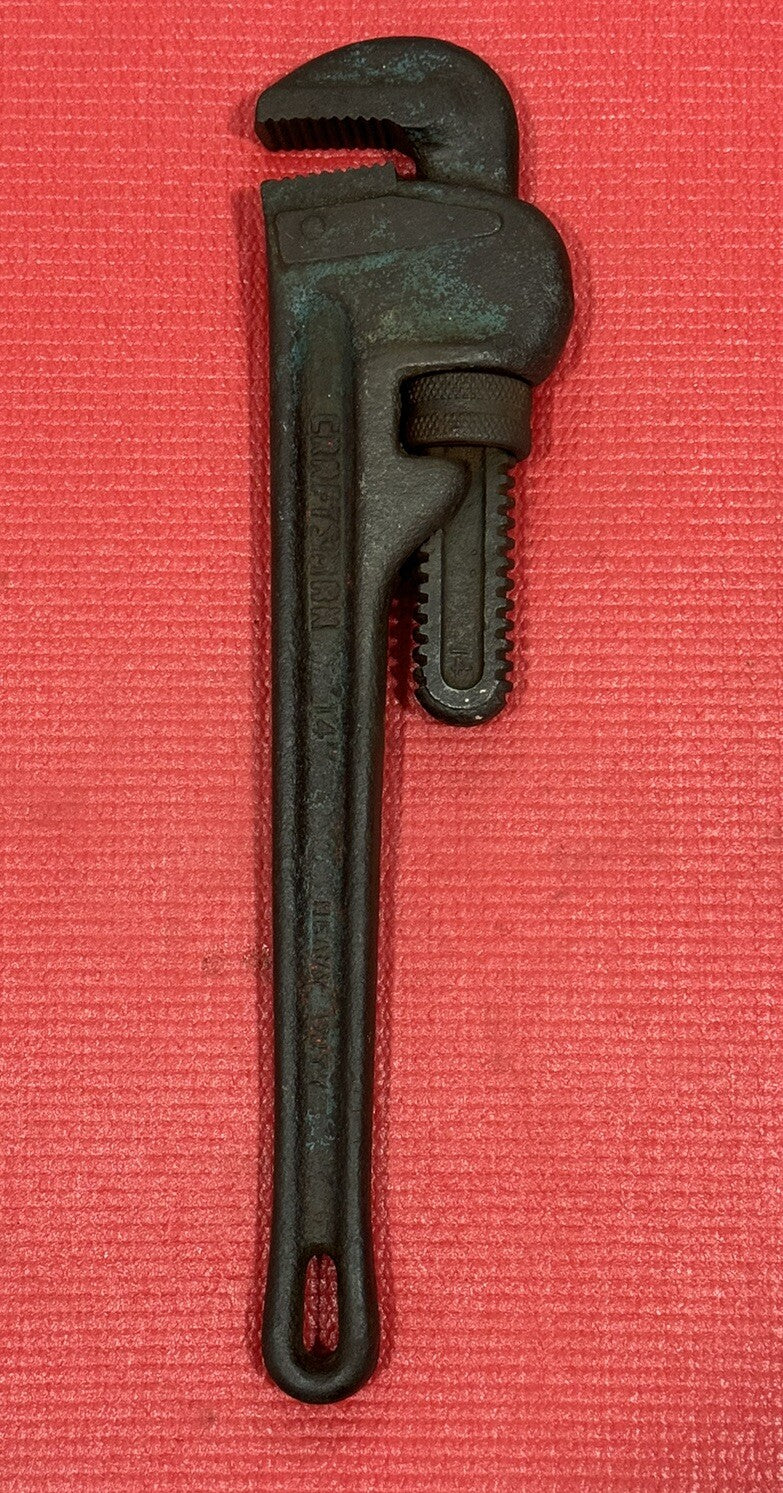 Vintage CRAFTSMAN Guaranteed 14" Heavy Duty Pipe Wrench 5567 Made In USA