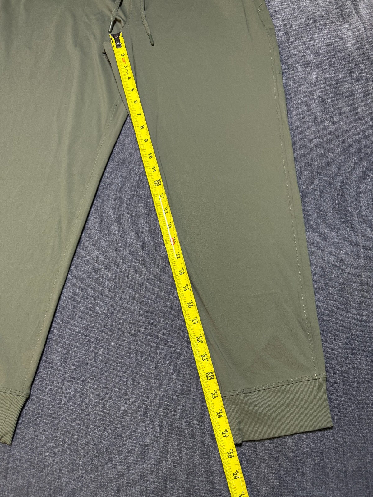 NWT Member's Mark Travel Joggers Women Large Olive Green Relaxed Fit Drawstring