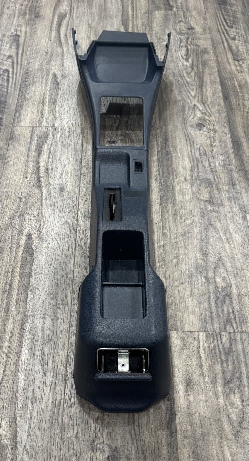 1991 TOYOTA COROLLA WAGON OEM CENTER CONSOLE & GEAR SHIFT BEZEL BLUE VERY RARE