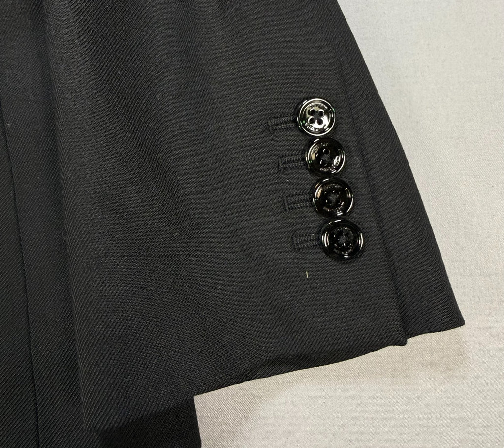 Off-White Tailored Suit Jacket Women 42 Black Tailored Fit Structured Shoulders