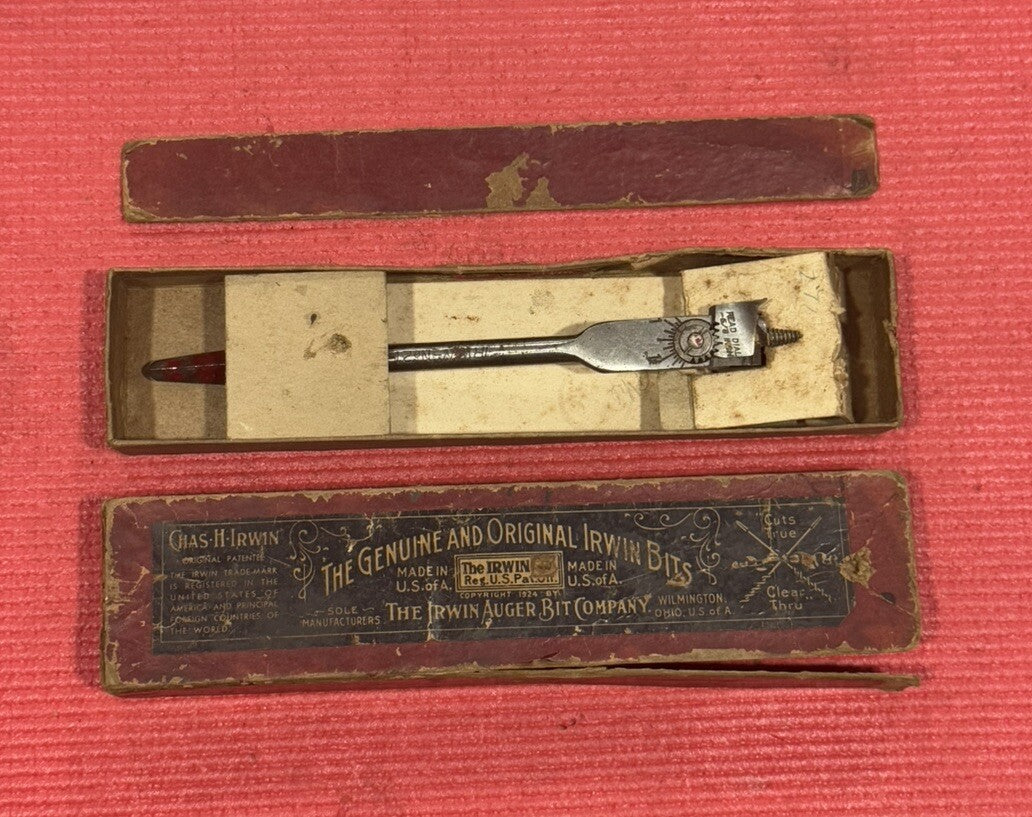 Vintage Irwin No. 21 Micro-Dial Expansive Drill Bit Bores 5/8" to 1 3/4"