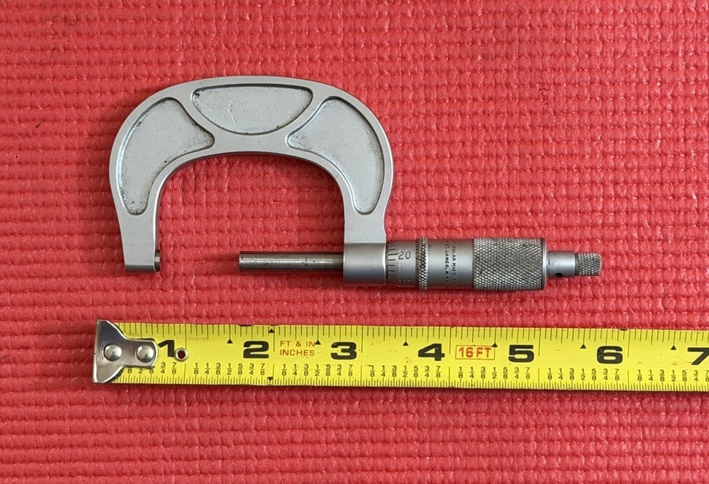 Tubular Micrometer Co. 1”-2” Inch Outside Micrometer Made In USA