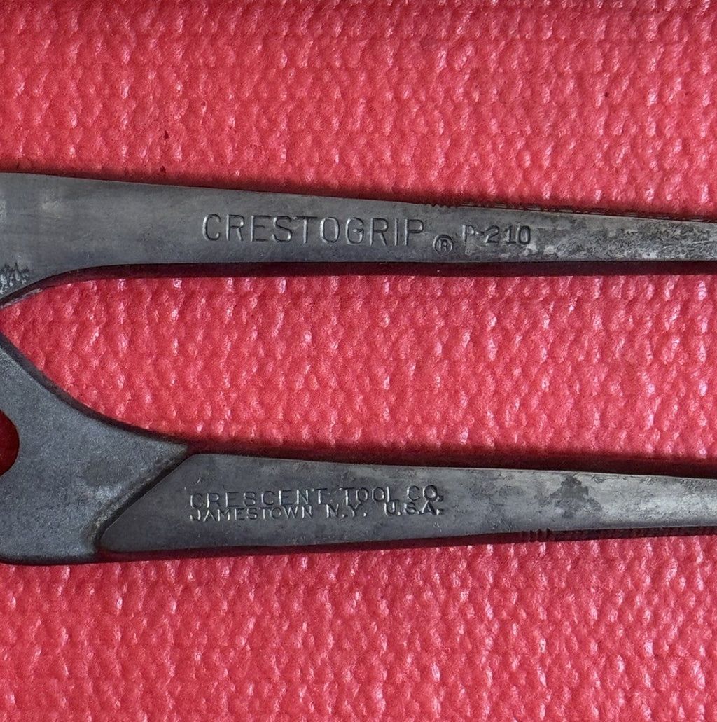 CRESCENT TOOL CRESTOGRIP P-210 Pliers Water Pump Tongue & Groove JAMESTOWN USA