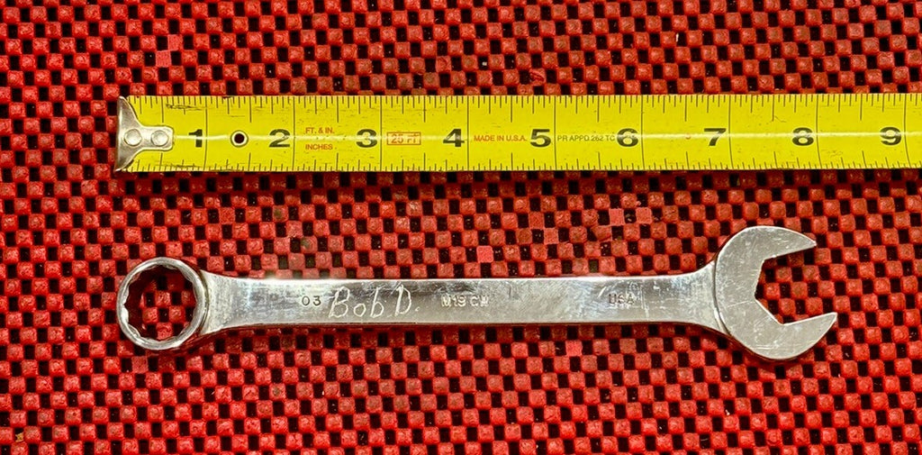 Mac Tools M19CW Sabina 19MM 12PT Chrome Combination Wrench USA Made S3