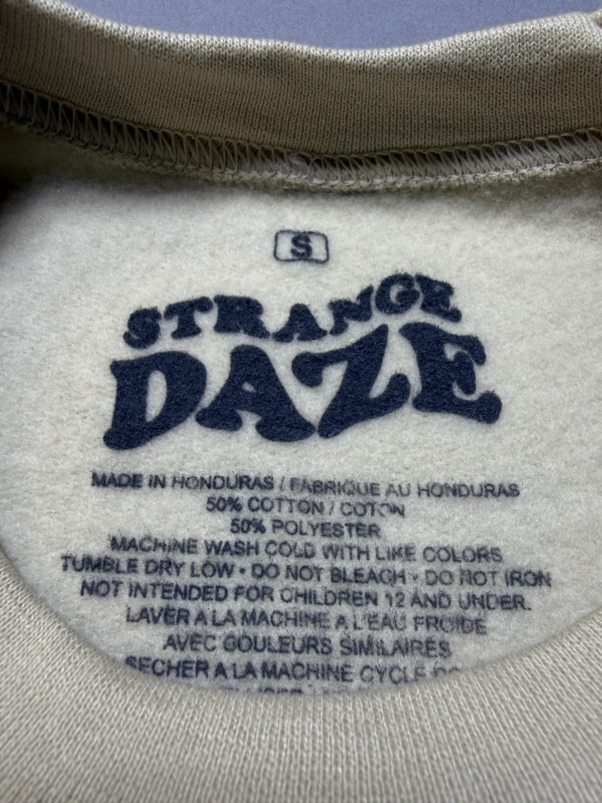NWOT Strange Daze Los Angeles Pickleball Pullover Sweatshirt Men's Small Beige