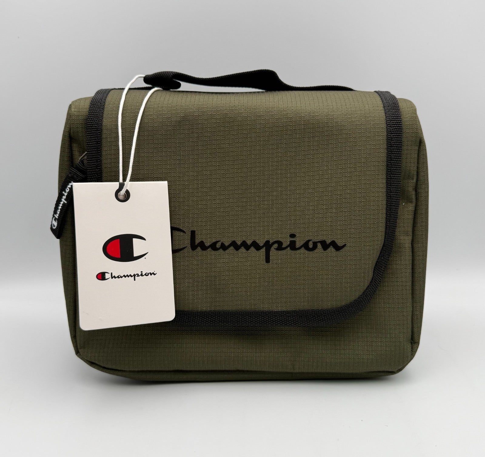 NWT Champion Defender Hanging Toiletry Bag Chive Green Travel Wash Kit Case