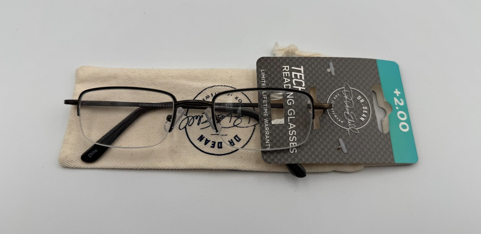 ICU Eyewear Dr.Dean Edell Tech Reading Glasses 2.00 Magnification Titanium Frame