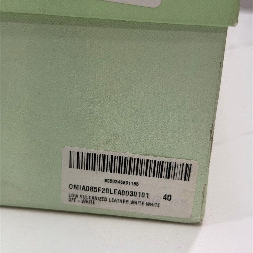 Off-White Vulcanized White Leather - NEW - EU 40 - 7M/8.5W