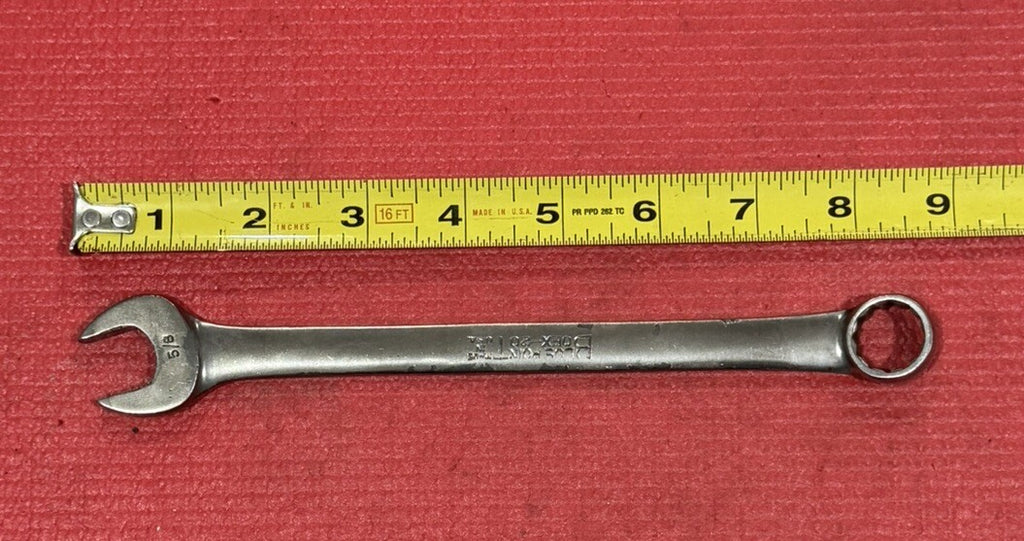 Vintage Blue-Point Tools OEX-20, 5/8" Combination Wrench Made in USA By Snap-On