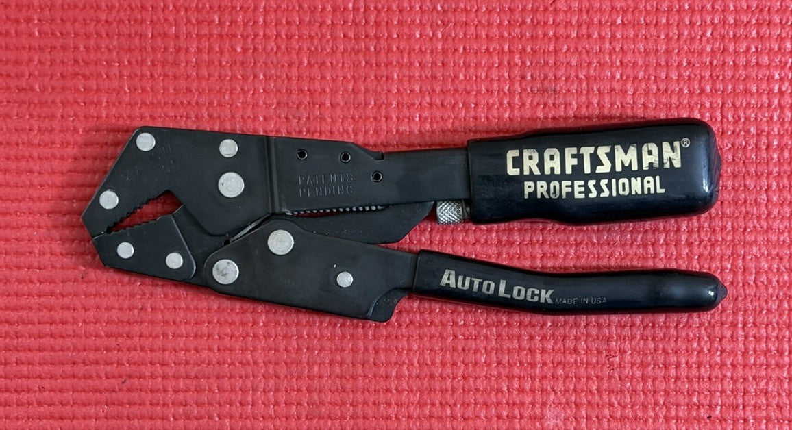 Vintage Craftsman Professional 45307 Auto Lock Pliers Made in USA  Excellent!!!