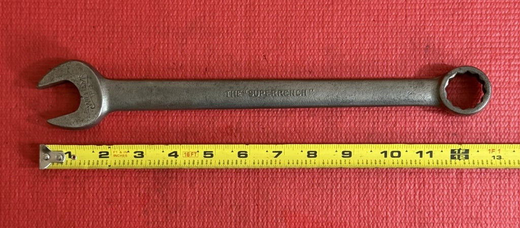 Williams Tools 1168 15/16" SAE Combination Wrench 12 Point USA Superrench