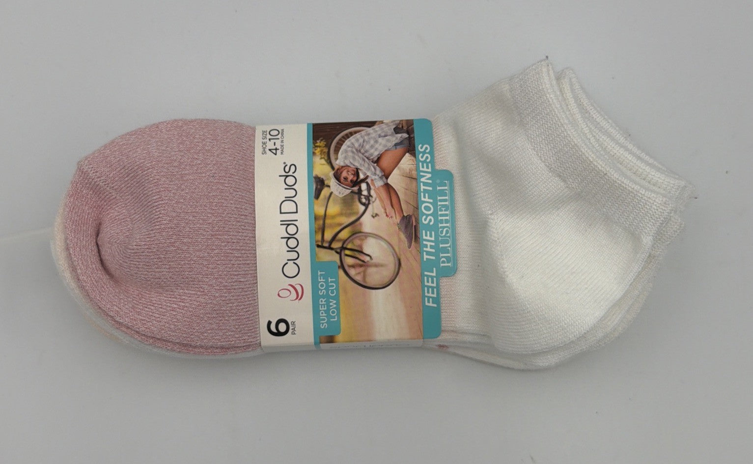 New Cuddl Duds Plushfill Super Soft Low Cut Socks Women's Size 4-10 - Pairs Of 6