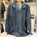 Kith Monogram Silk Men's Blue Button-Up shirt Size XL NEW