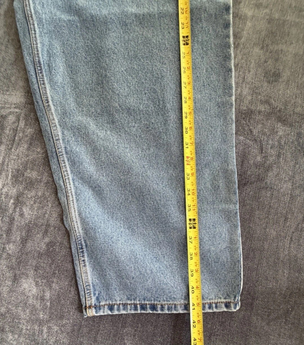 Basic Editions Relaxed Fit Men’s 48W X 30L Denim Blue  light Jeans Classic NWT