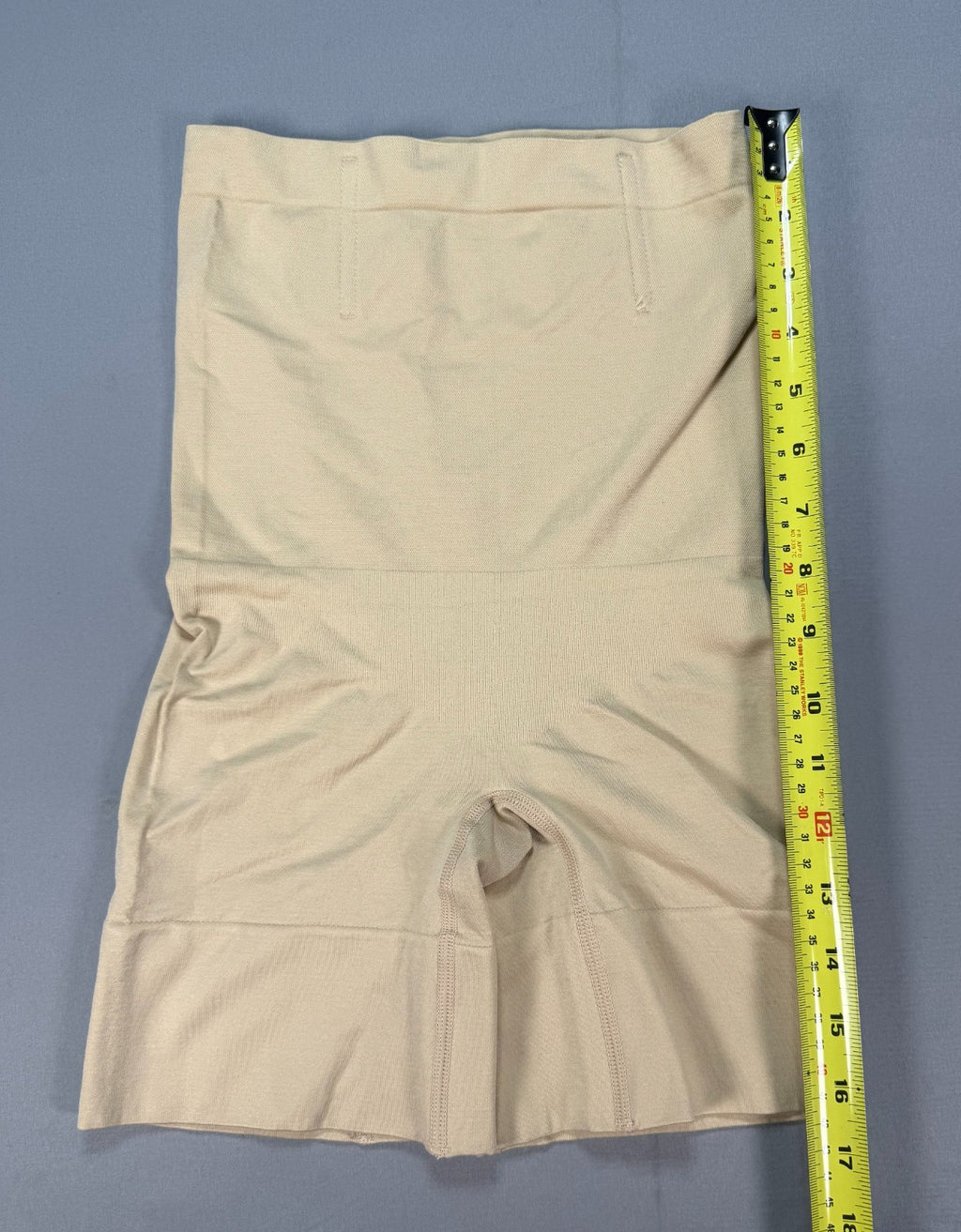 Women High Waisted Shapewear Short S Beige Tummy Control Seamless Body Shaper