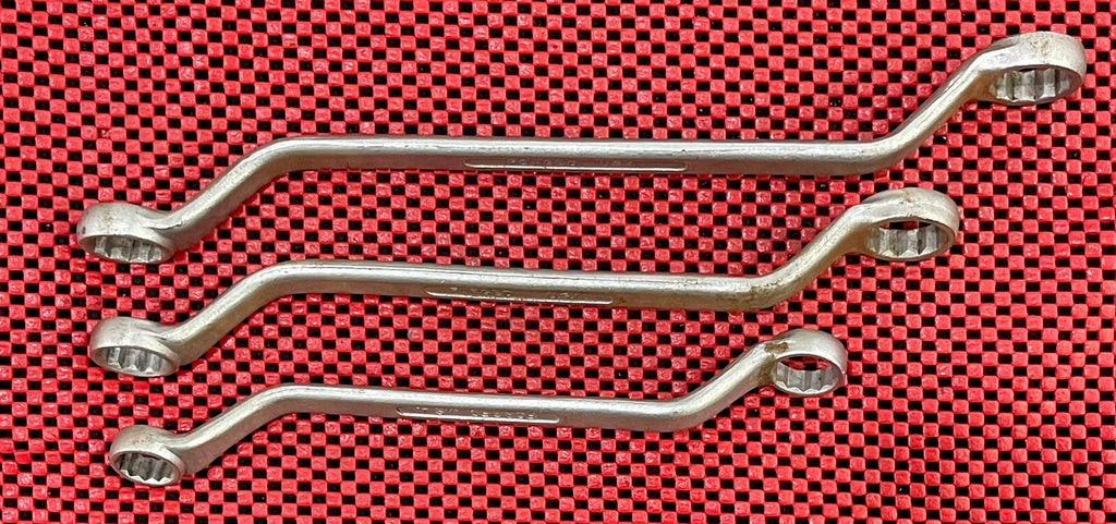 Barcalo 3 Pc Set Double Box Offset SAE Wrench Set Made in USA  N1