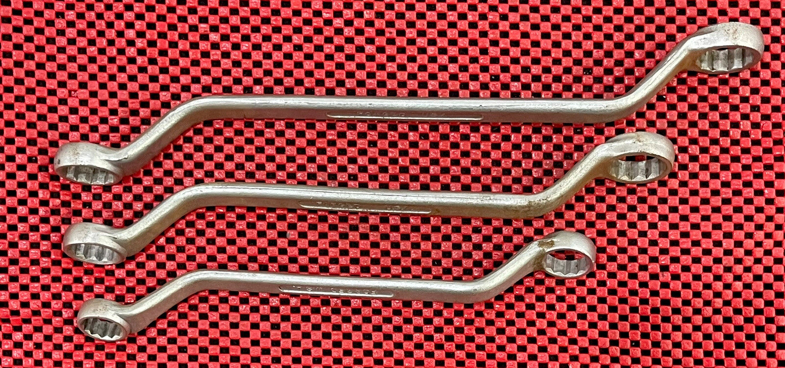 Barcalo 3 Pc Set Double Box Offset SAE Wrench Set Made in USA  N1