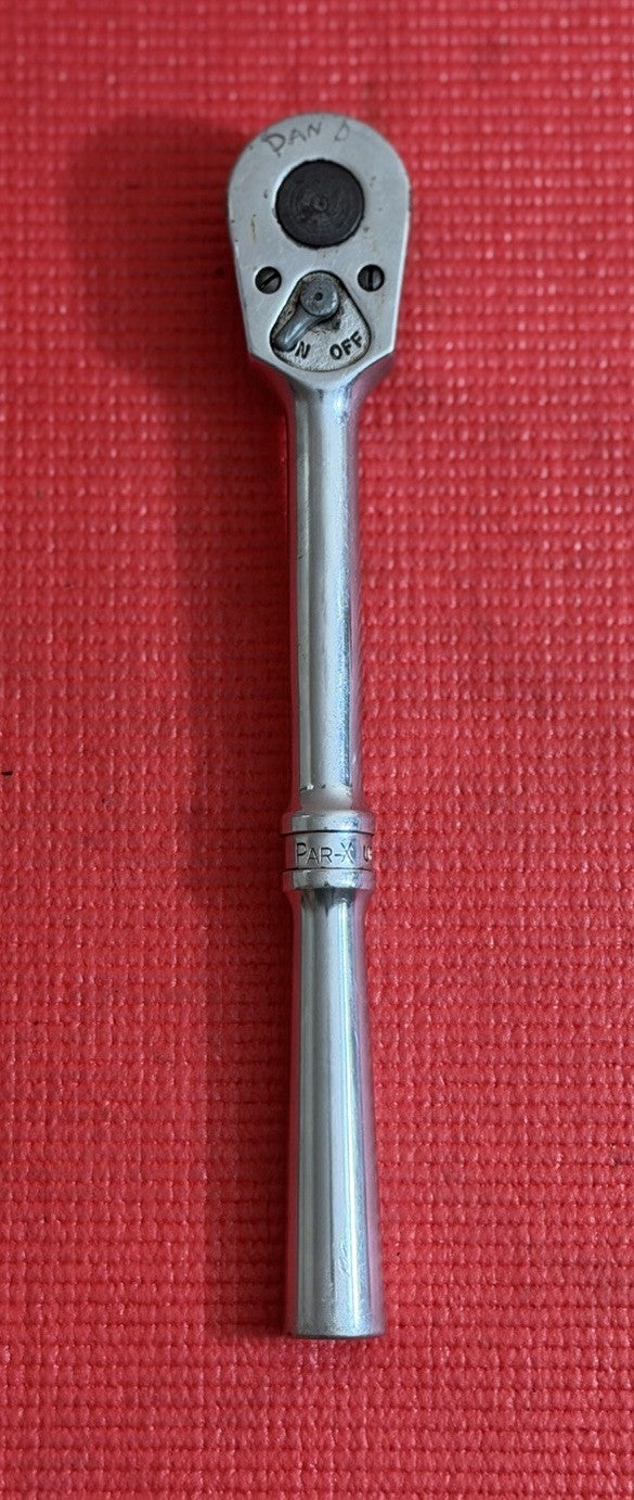 Par-X by Snap-on UR71  1/2" Drive Ratchet USA Chrome 10" long Made In USA