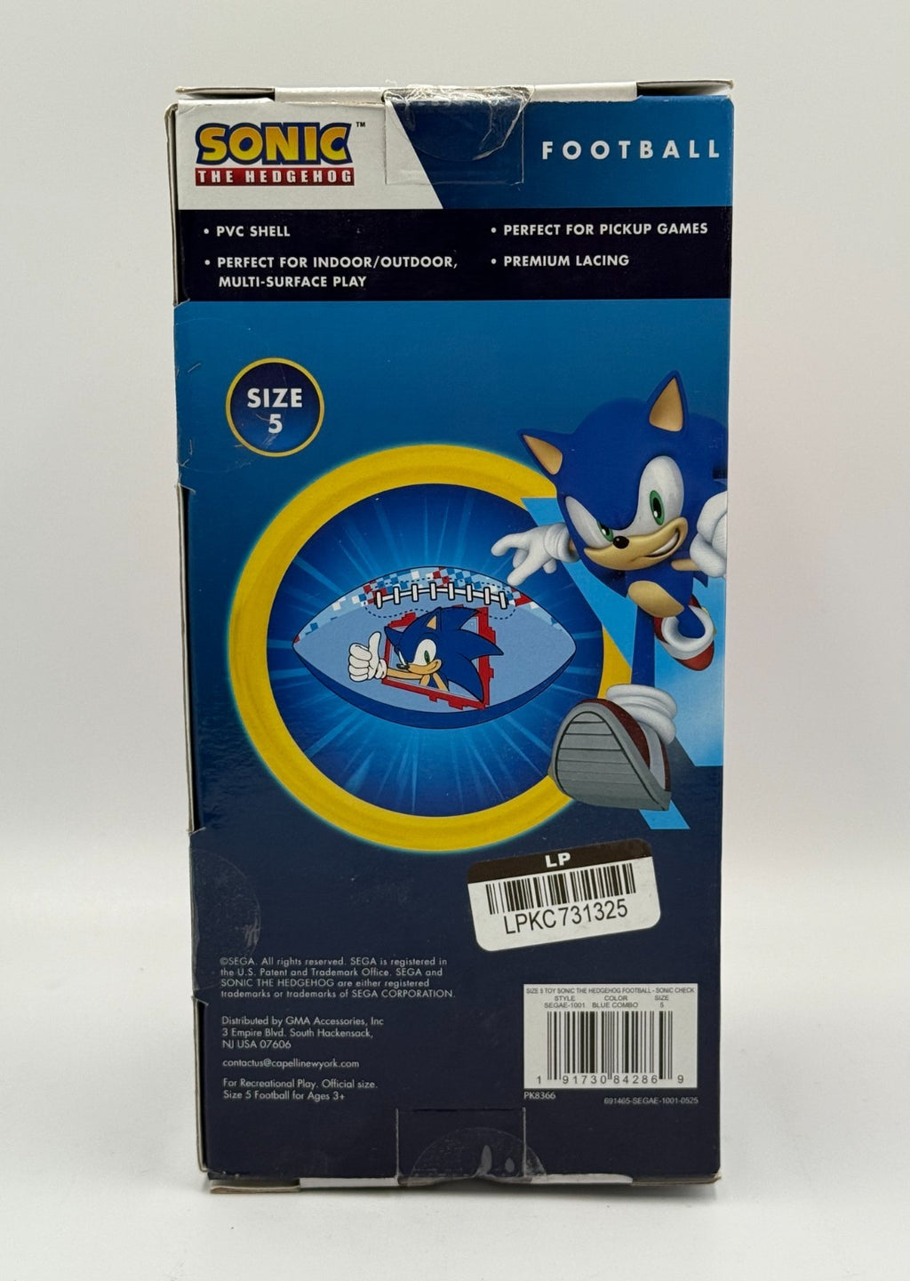 New Sega Sonic The Hedgehog Football Kids Red Sports Outdoor Training - Size 5