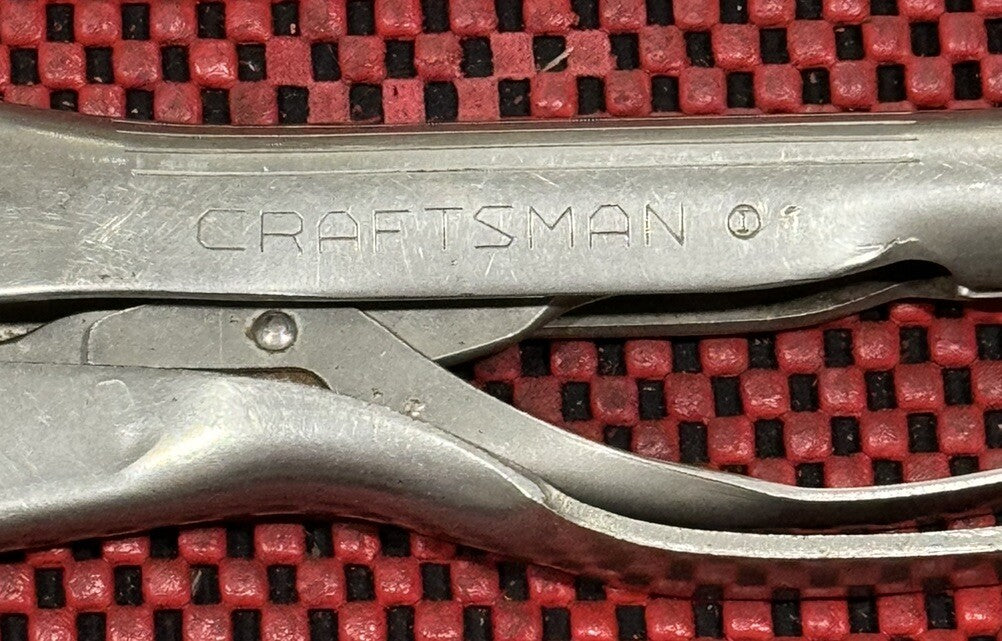 Vintage Craftsman 9” Locking Pliers US Pat No Re 24465  I-Circle stamped USA N8