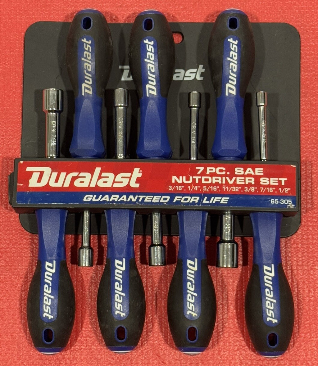 Duralast Tools 65-305  7pc Set SAE Nut Driver Set BRAND NEW Guaranteed For Life
