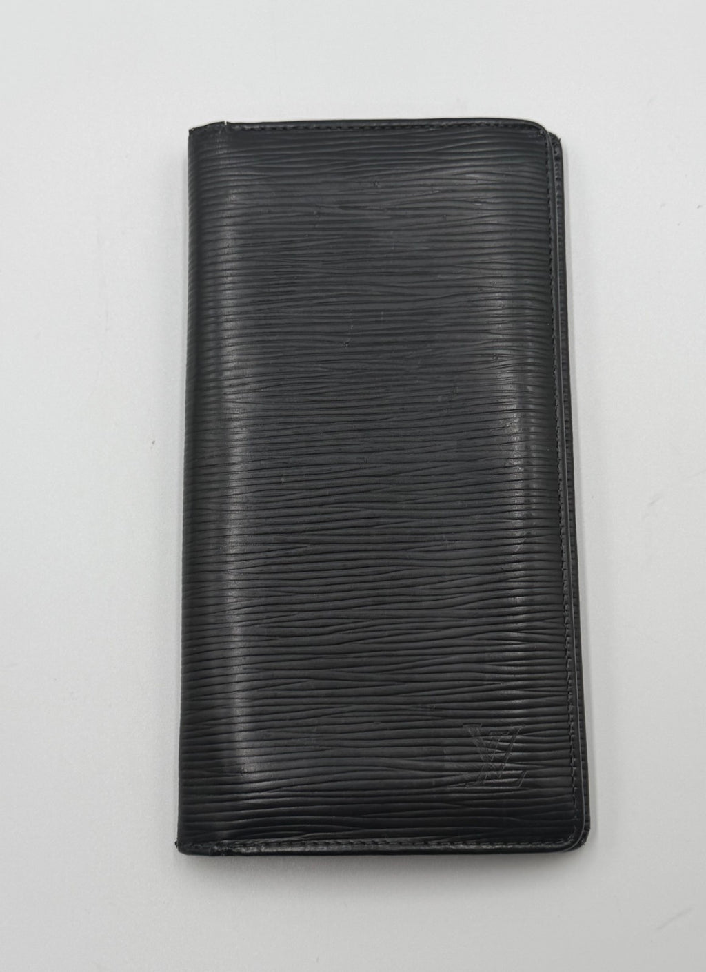 Louis Vuitton Epi Black Brazza Long Wallet Men's Leather Limited Edition Logo