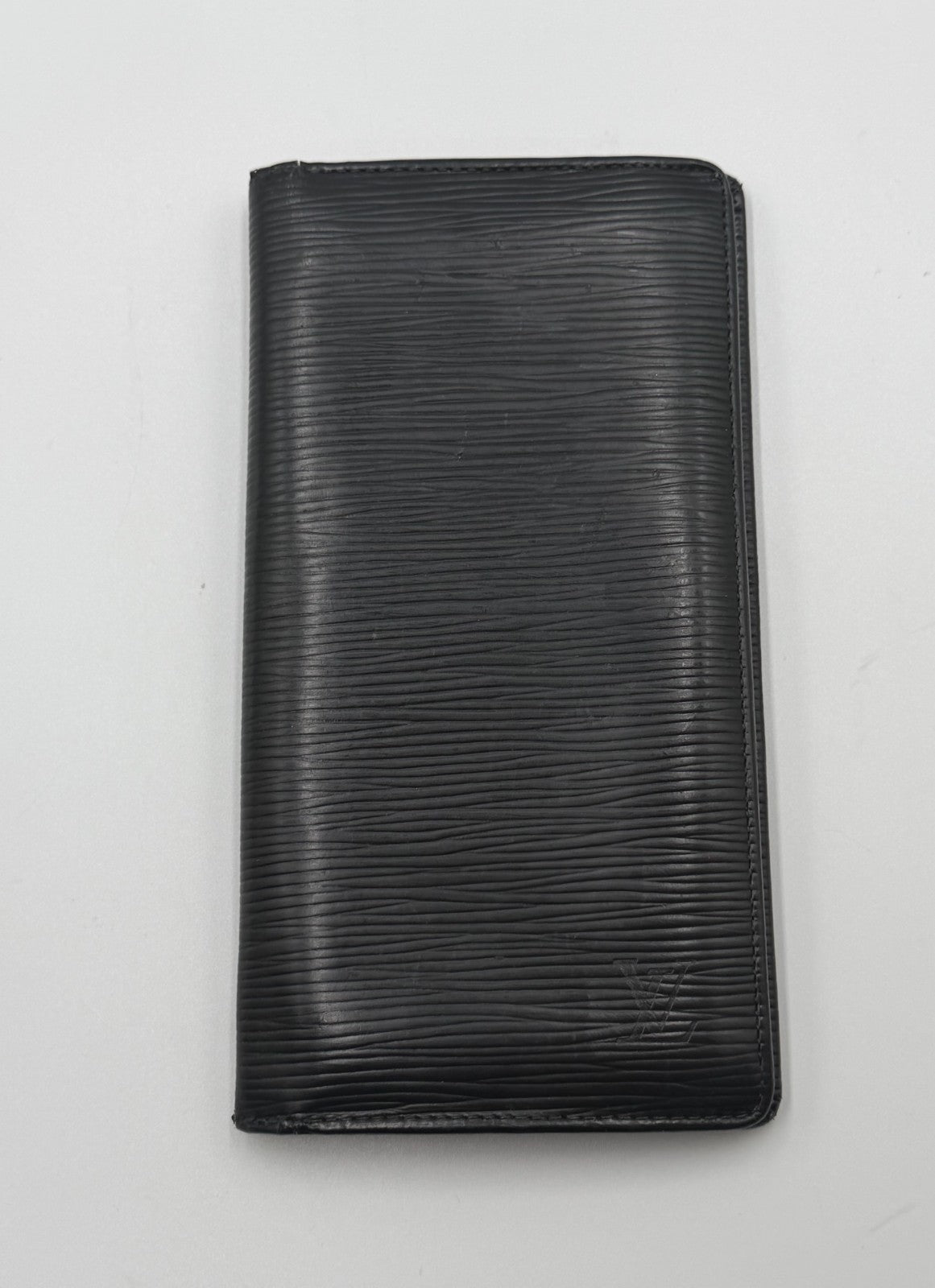 Louis Vuitton Epi Black Brazza Long Wallet Men's Leather Limited Edition Logo