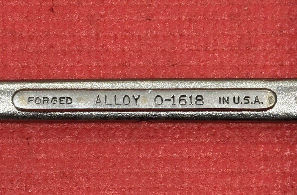 Vintage SK Wayne Tools 0-1618, 1/2" X 9/16" Open End Wrench Made in USA