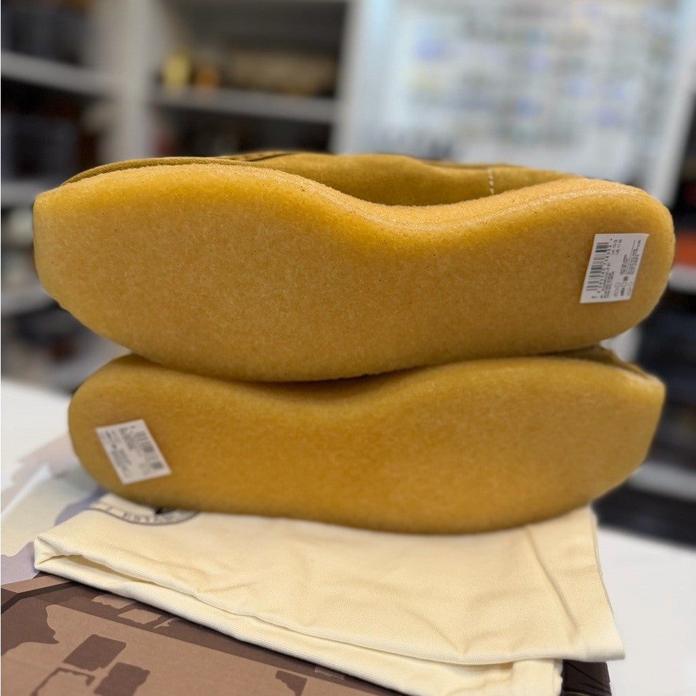 Clarks Mustard Suede Rossendale Shoes